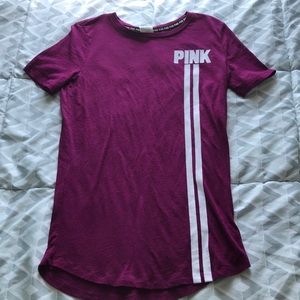 maroon/purple PINK t-shirt